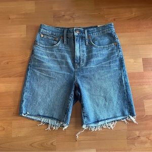 Madewell High Rise Denim Mid-length Short